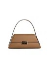 Michael Kors Ludlow Medium Leather Shoulder Bag In Beige