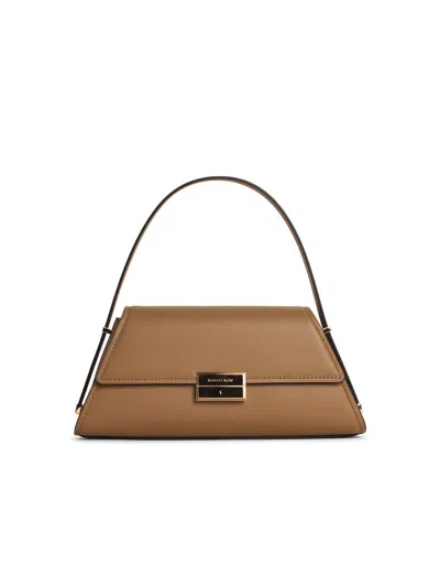 Michael Kors 'ludlow' Beige Leather Bag In Brown
