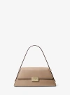 Michael Kors Ludlow Medium Leather Shoulder Bag In Natural
