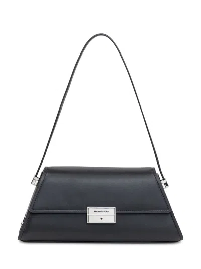 Michael Kors Ludlow Medium Shoulder Bag In Leather In Black