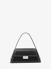 Michael Kors Ludlow Medium Studded Leather Shoulder Bag In Black