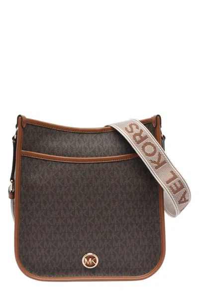 Michael Kors Large Raven Shoulder Bag In Brown