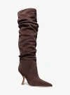 Michael Kors Luna Suede Boot In Brown