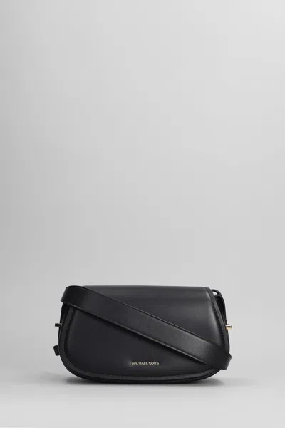 MICHAEL KORS LYDIA SHOULDER BAG IN BLACK LEATHER