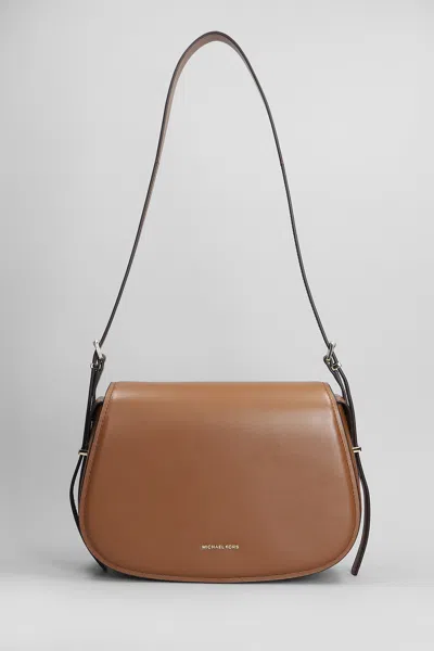 Michael Kors Lydia Shoulder Bag In Leather Color Leather In Brown