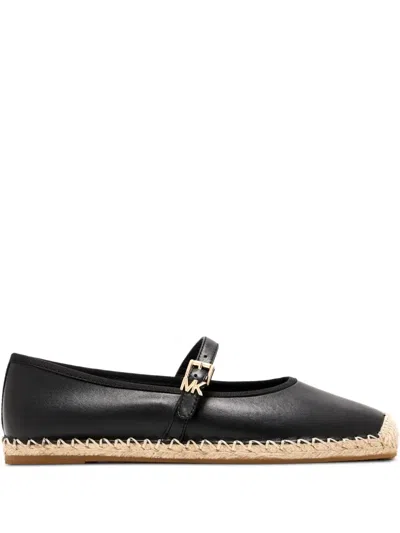 Michael Kors Lynn Buckle-strap Espadrille In Black
