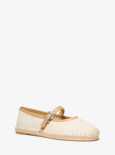 Michael Kors Lynn Canvas Ballet Espadrille In Animal Print