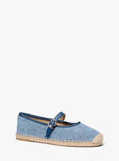 Michael Kors Lynn Denim Ballet Espadrille In Blue