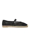 Michael Kors Lynn Mesh Ballet Espadrilles In Black