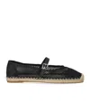 Michael Kors Lynn Mesh Ballet Espadrilles In Black