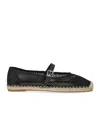 Michael Kors Lynn Mesh Ballet Espadrilles In Black
