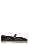Michael Kors Lynn Mesh Ballet Espadrilles In Black