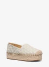 Michael Kors Lynn Signature Logo Platform Espadrille In Brown