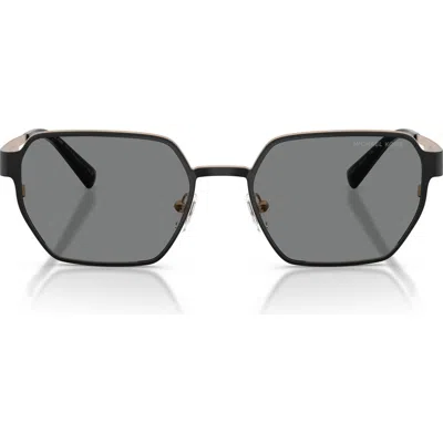Michael Kors Madagascar 55mm Irregular Sunglasses In Black