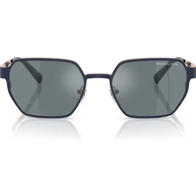 Michael Kors Madagascar 55mm Irregular Sunglasses In Black
