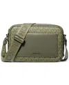 Michael Kors Maeve East West Pocket Crossbody Bag In Green