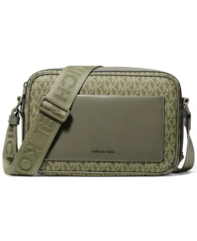 Michael Kors Maeve East West Pocket Crossbody Bag In Green