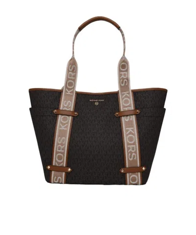 Michael Kors Maeve Large Logo Tote Bag In Black