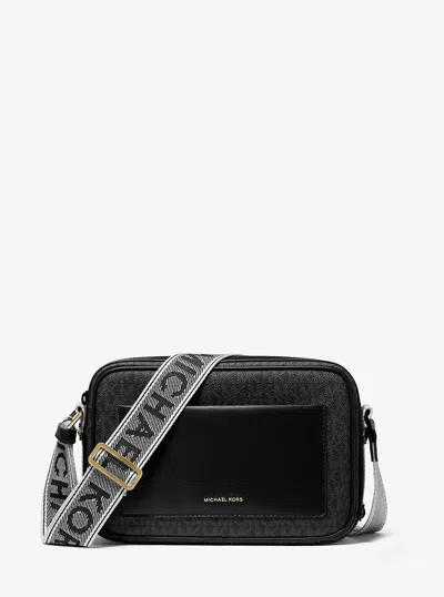 MICHAEL KORS MAEVE LARGE SIGNATURE LOGO CROSSBODY BAG
