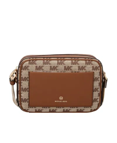 Michael Kors Maeve Leather Crossbody Bag In Brown