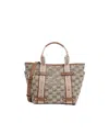 Michael Kors Maeve Monogram-pattern Handbag In Nude