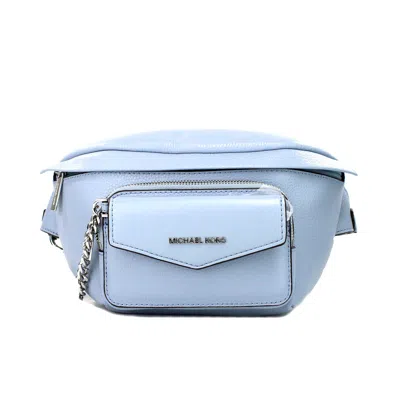 Michael Kors Maisie Large Blue 2-n-1 Waistpack Card Case Fanny Pack Women's Bag In Multi