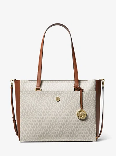 Michael Kors Maisie Large Logo 3-in-1 Tote Bag In Natural