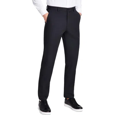 Michael Kors Major Mens Stretch Cotton Dress Pants In Black