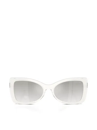 Michael Kors Malaga Square Cat-eye Frame Sunglasses In Yellow