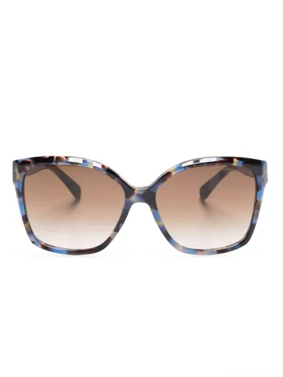 Michael Kors Malia Square-frame Sunglasses In Blue