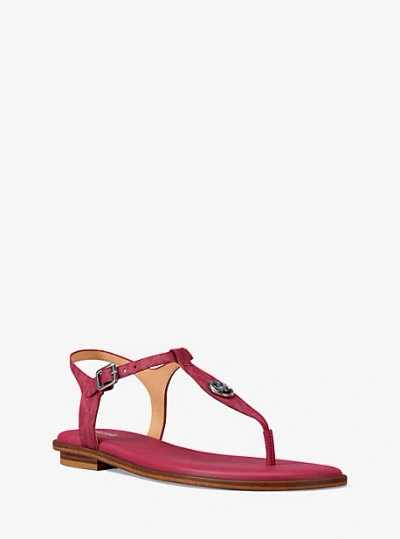 Michael Kors Mallory Signature Logo T-strap Sandal