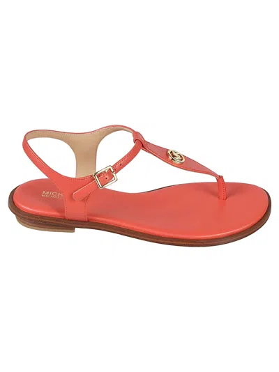 Michael Kors Mallory Thong Sandals In Coral