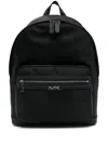 Michael Kors Malone Pebble Solid-color Backpack In Black