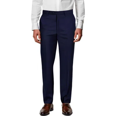 Michael Kors Malone Mens Wool Dress Pants In Blue