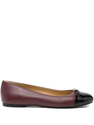 Michael Kors Mandy Ballet Flats In Red