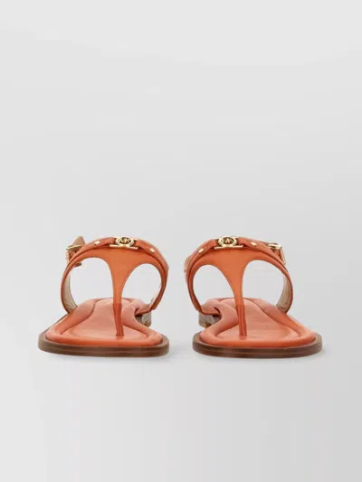 Michael Kors Mandy Orange Thong Sandal