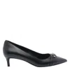 Michael Kors Mandy Flex Pumps In Black Leather In Black