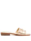 Michael Kors Mandy Sandals In 金色