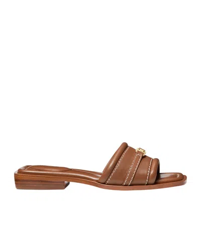 Michael Kors Mandy Slippers In Brown