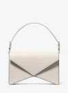 Michael Kors Manhatta Large Crocodile Embossed Leather Bag