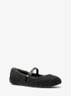 Michael Kors Mara Faux Shearling Ballet Flat In Black