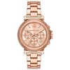 Michael Kors Oversized Maren Rose Gold-tone Watch In Gold