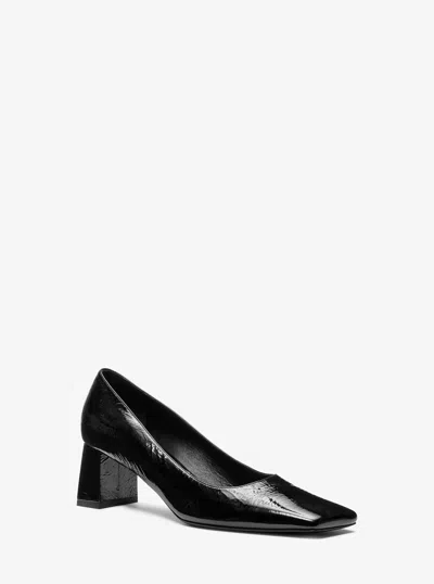 Michael Kors Maria Leather Pump In Black