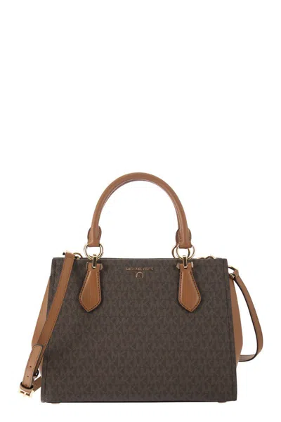 Michael Kors Marilyn - Hand Bag With Logo In Chocolate