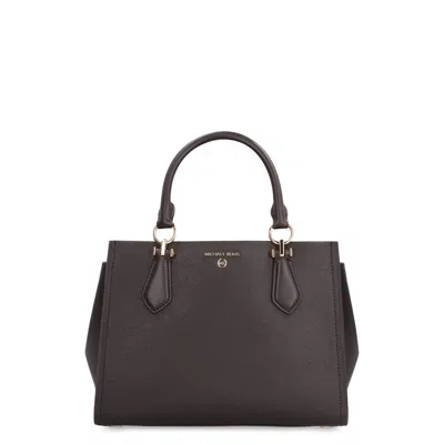 Michael Kors Marilyn Leather Handbag In Purple