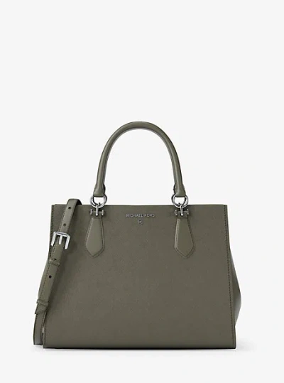Michael Kors Marilyn Medium Saffiano Leather Satchel