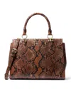 Michael Kors Marilyn Medium Satchel In Luggage