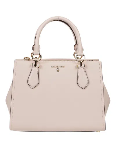 Michael Kors Marilyn Medium Top Handle Bag In Neutral