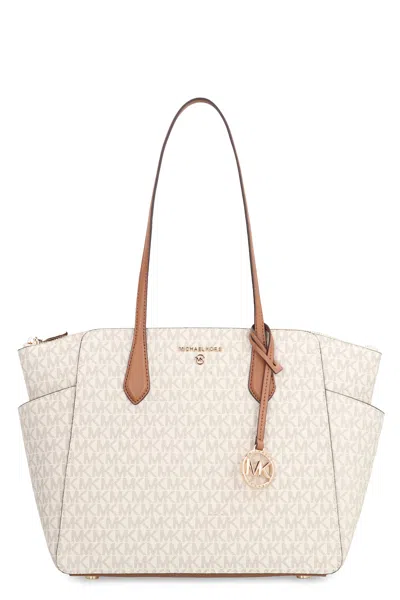Michael Kors Marilyn Medium Tote Bag With Logo In Brown