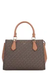 Michael Kors Tote Bag With Top Handles And Gold-tone Hardware In Brown